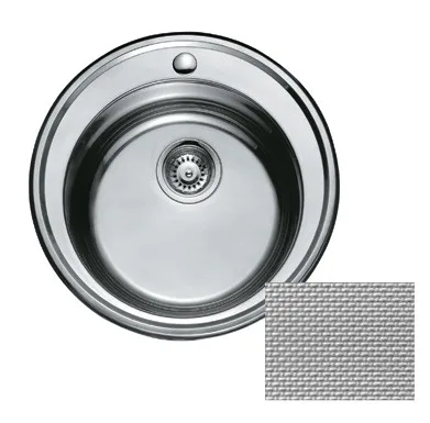 Мойка FRAP 0.6 мм FD60510 круглая 51*17,5 декор (кр)