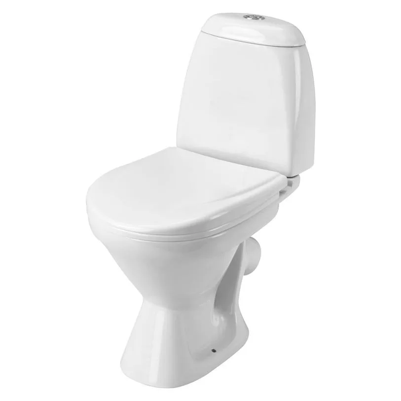 Унитаз-компакт SANTEK Римини (косой выпуск,2 режим, крышка ПП, ниж.подкл.) Ш333*В723*Г577