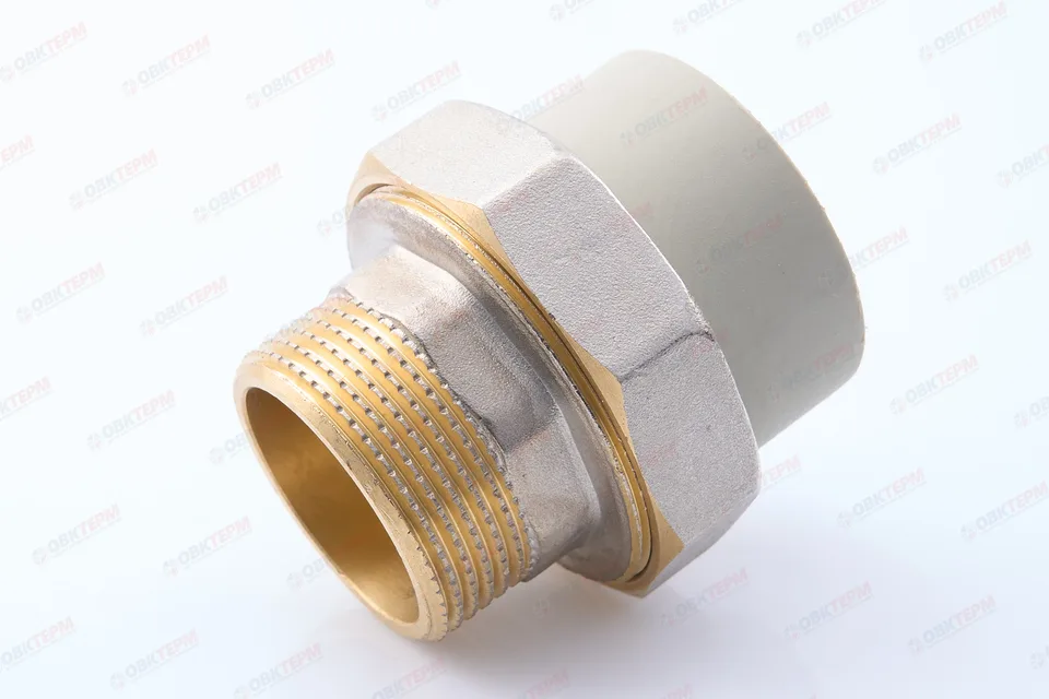 Разборное соединение   40 * 1 1/4" н      (PP-R СЕРЫЙ  РОССИЯ)   KOER 35шт