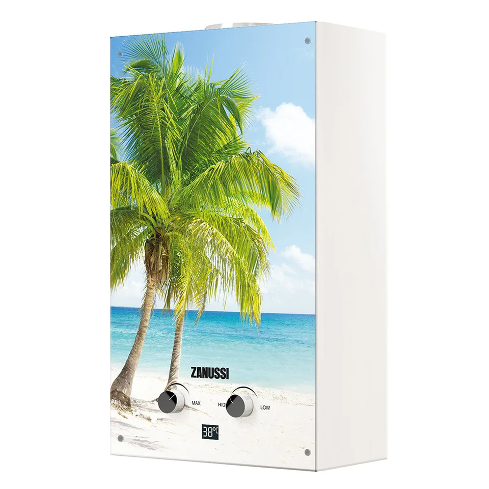 Колонка газовая ZANUSSI GWH 10 Fonte Glass Paradiso (10л/20кВт)