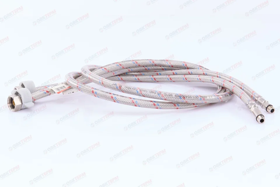 Шланг 1/2" игла,  в силикон. обмотке (пара)  1,2 м   TIM   (1шт/40ящ)