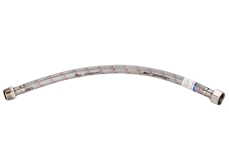 Шланг  1/2"х1/2" ВН, в силикон.обмотке   1,0 м   TIM   (1шт/100ящ)
