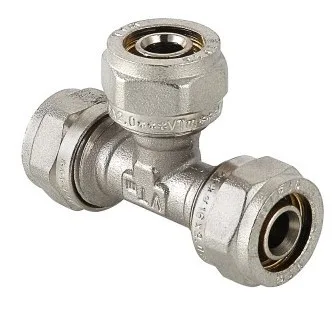 Тройник  обжимной  Valtec 16                    (10уп/80ящ)