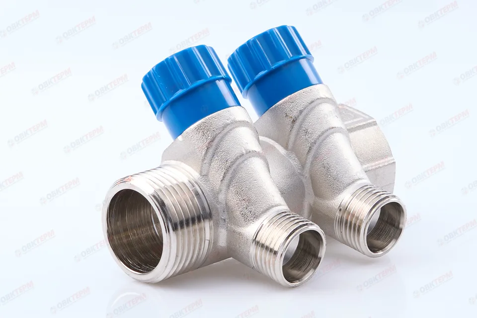 Коллектор  Valtec с регулир вентилями  1" * 2вых  1/2"нар   (1уп/24ящ)