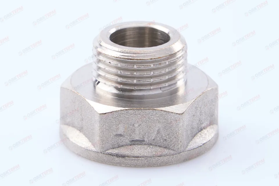 Переходник 1/2" в - 3/8" н никель (Valtec) (10уп/350ящ)