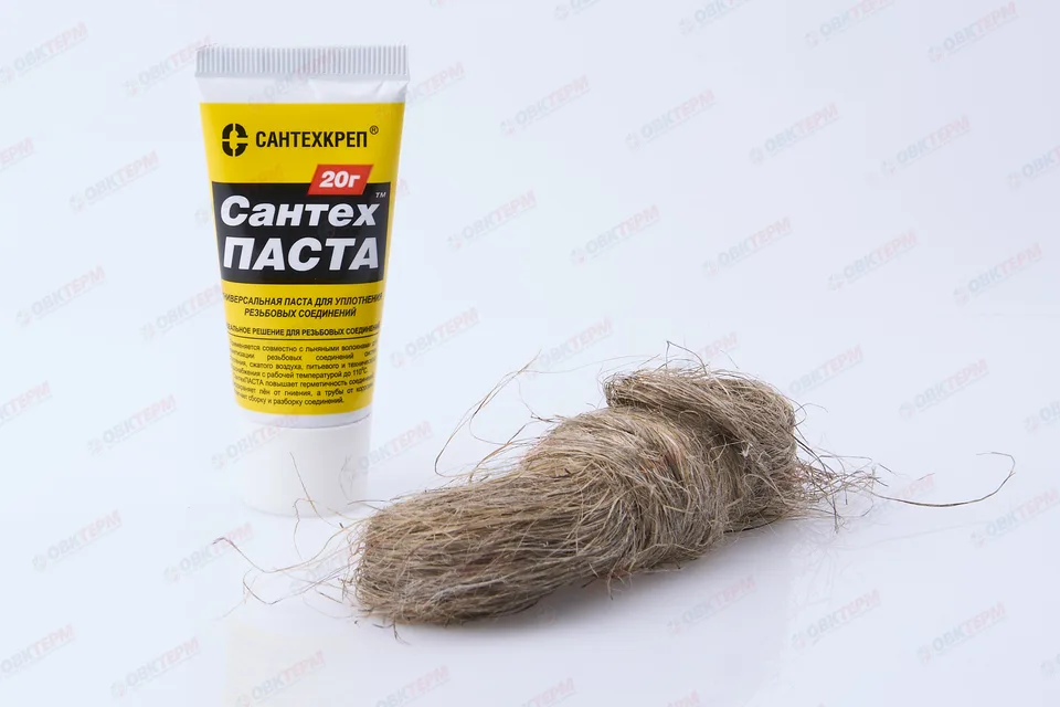 Паста уплотнительная "Сантехпаста" 20г+ Лен14г
