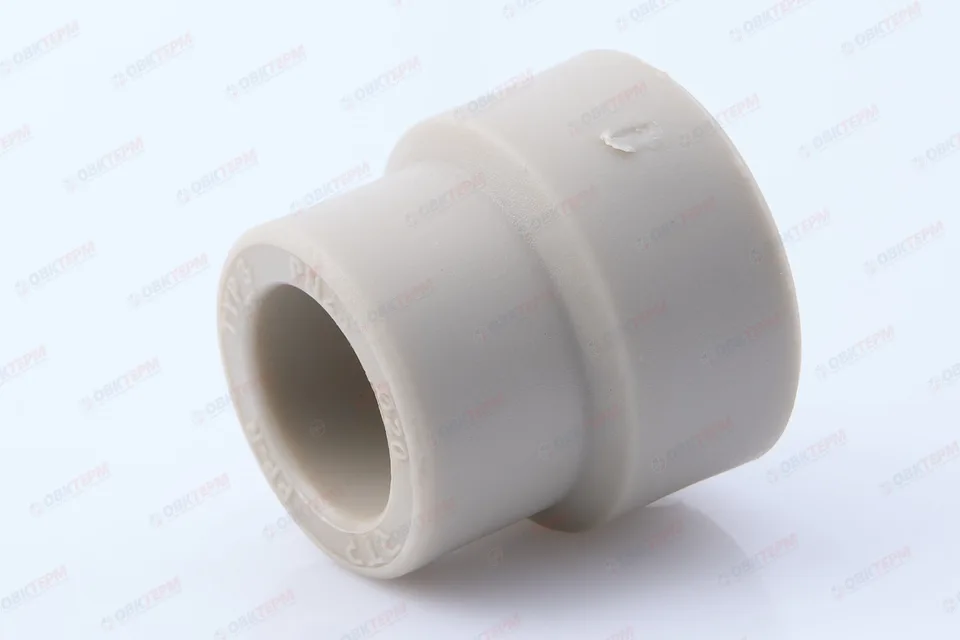 Муфта переход.  ВВ  25*20   СЕРАЯ PP-R   (RTP)    (200/50)