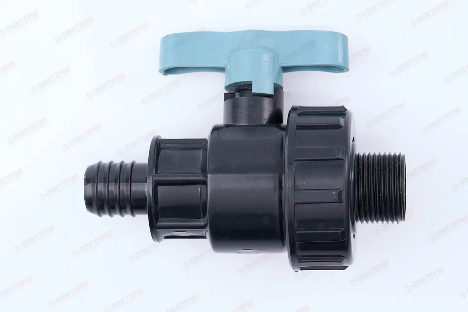 Кран шаровый со штуцером 3/4" * 3/4"н ПНД ИТАЛ (168/12шт)