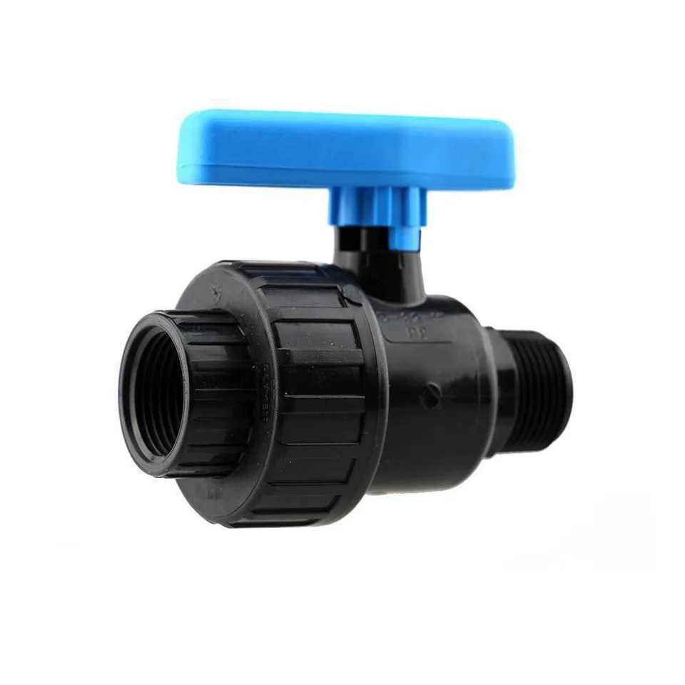Кран шаровый      3/4"н  *  3/4"в   (разборные)       ПНД  ИТАЛ   (/10шт)
