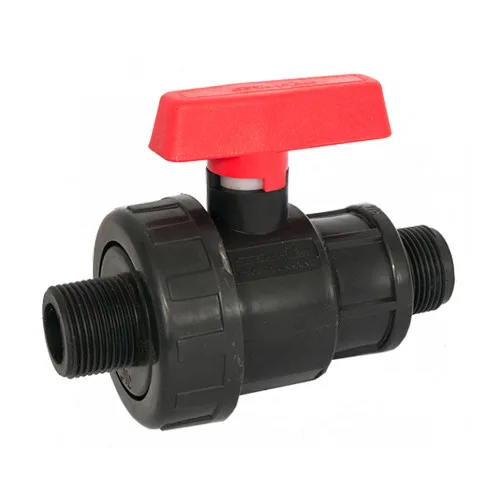 Кран шаровый      1/2"н  *  1/2"н   (разборные)       ПНД  ИТАЛ   (220/22шт)