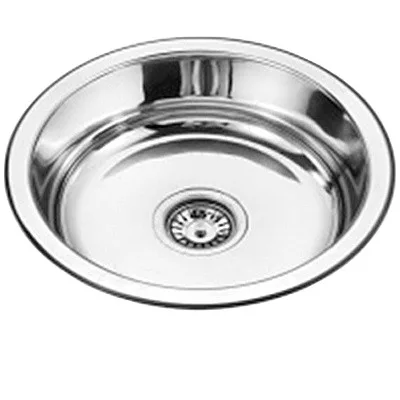 Мойка FRAP 0.6 мм FD60430  круглая 43*17,5 декор    (кр)