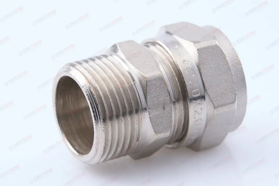 Соединитель обжимной с переходом на н. р Valtec 20*3/4 (10уп/120ящ)