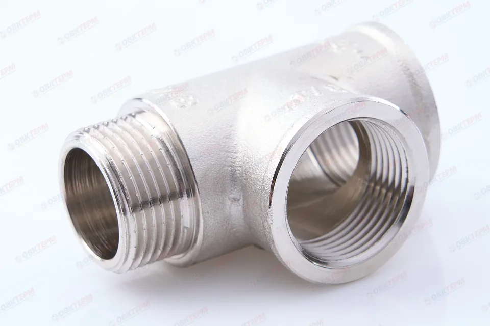 Тройник 3/4" ввн никель (Valtec) (10уп/50ящ)