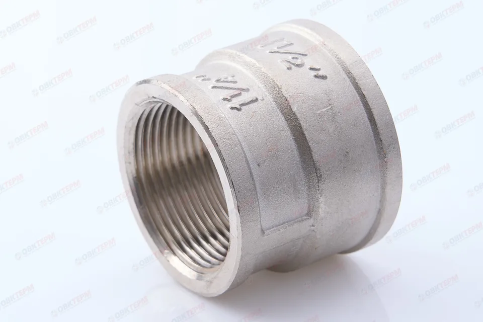 Муфта    1 1/2"в  -1 1/4"в        никель   (Valtec)   (/10шт)
