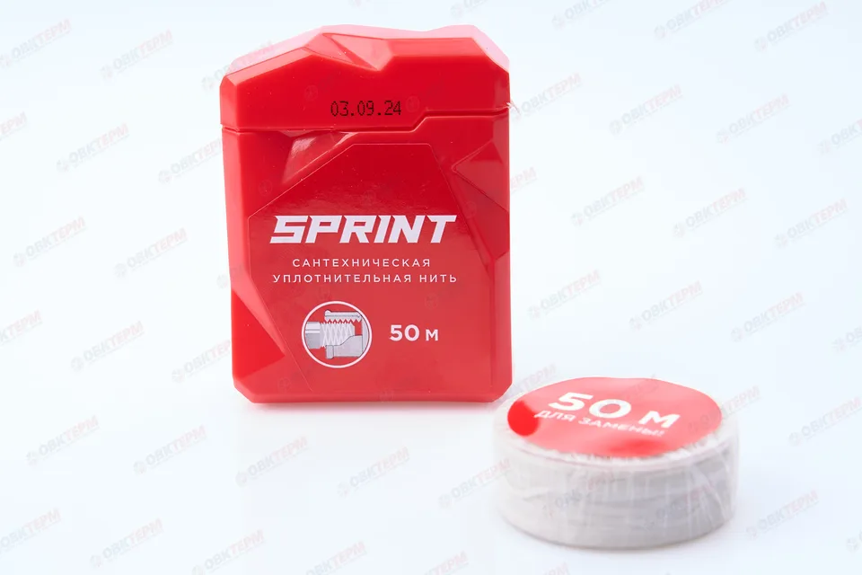 Уплотнительная нить Sprint 50м бокс +50м катушка блистер