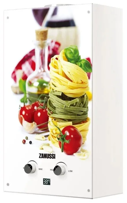 Колонка газовая ZANUSSI GWH  10 Fonte Glass La Spezia  (10л/20кВт)