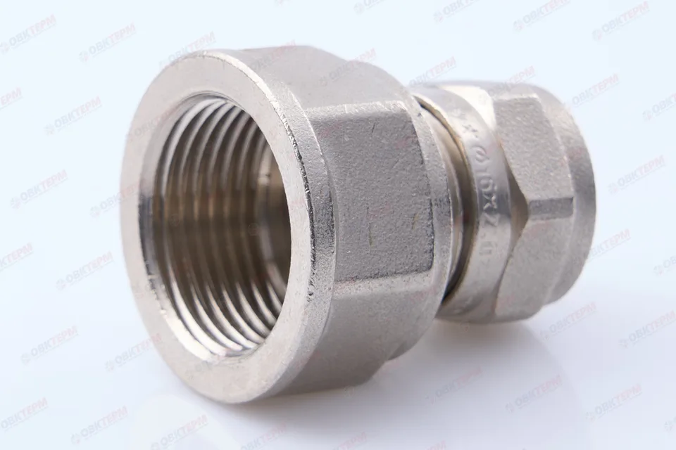 Соединитель  обжимной с переходом на вн. р Valtec 16*3/4         (10уп/120ящ)