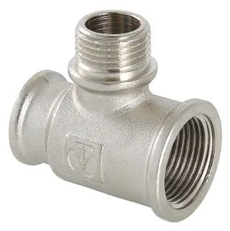 Тройник    3/4" - 3/4 - 1/2 внв  никель (Valtec)