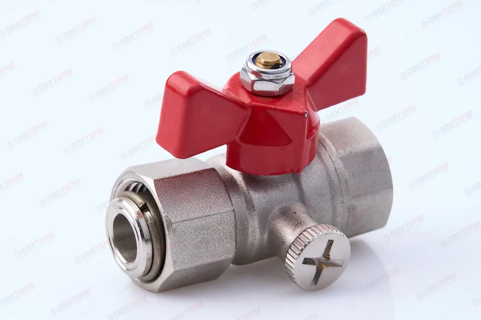 Кран шаровый Valtec для подключения манометра 1/2"ВВ (160ящ/10)