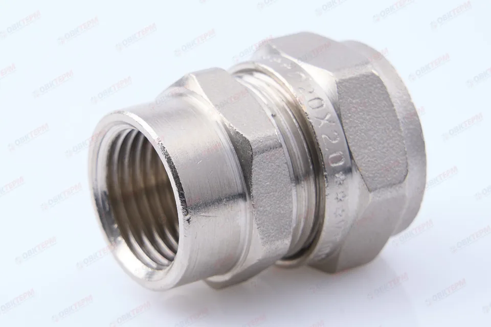 Соединитель обжимной с переходом на вн. р Valtec 20*1/2 (10уп/120ящ)