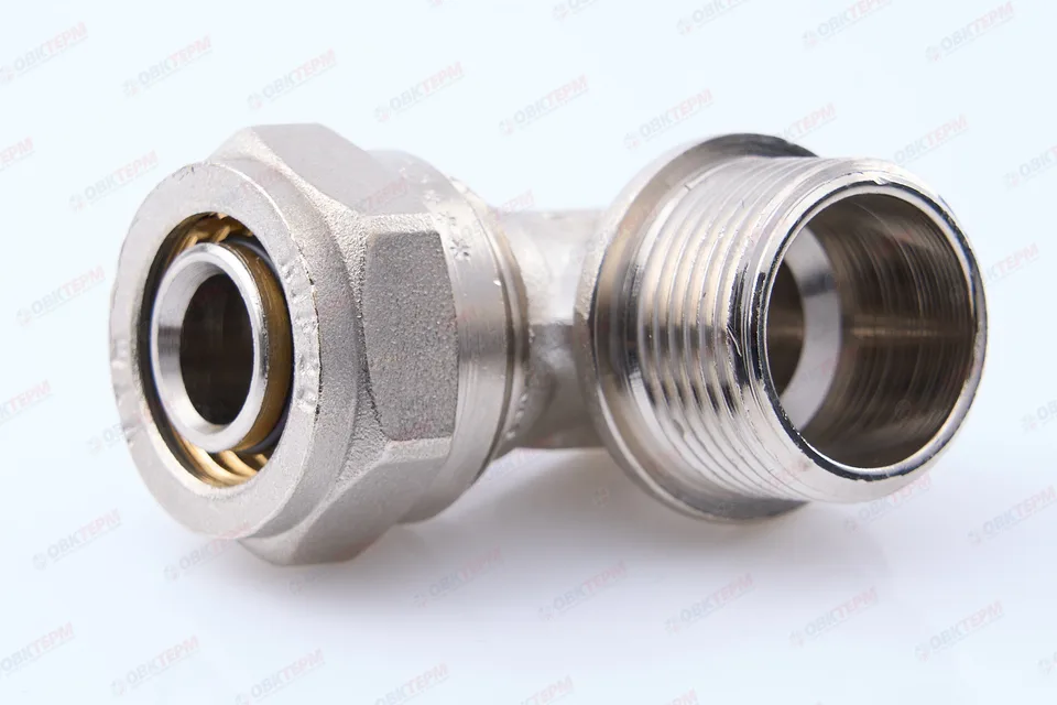 Угольник  обжимной   с переходом на нар. р.  Valtec 20 *  3/4"      (10уп/70ящ)