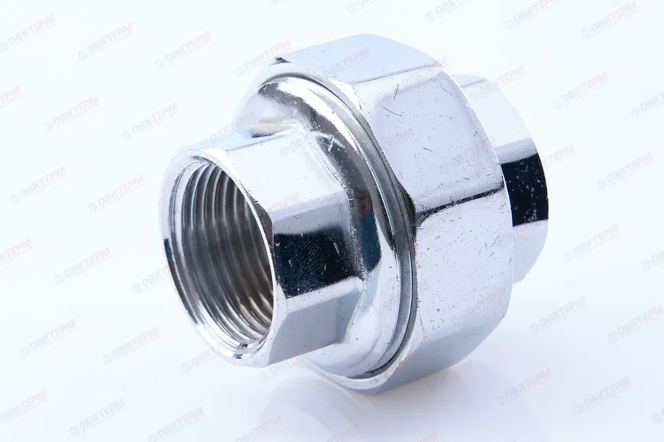 Американка    Valtec   3/4" хром  BB   прямая       (/5шт)