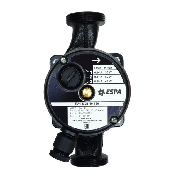 Насос циркуляционный RA1-S 25/4-130 ESPA (без гаек)