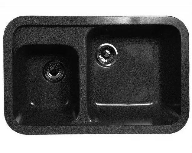 Мойка  КМ 84-53 SGA-420  черный  Fosto