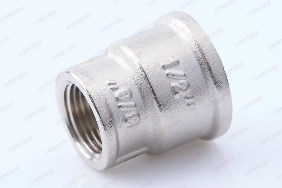 Муфта       1/2" * 3/8"  никель   Valtec   (200ящ/10шт)