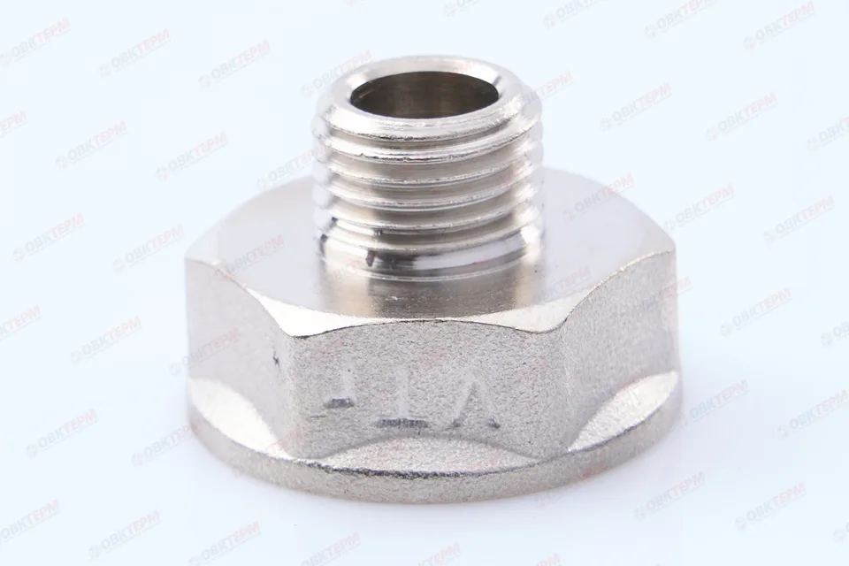Переходник 1/2" в - 1/4" н никель (Valtec) (400ящ/10шт)