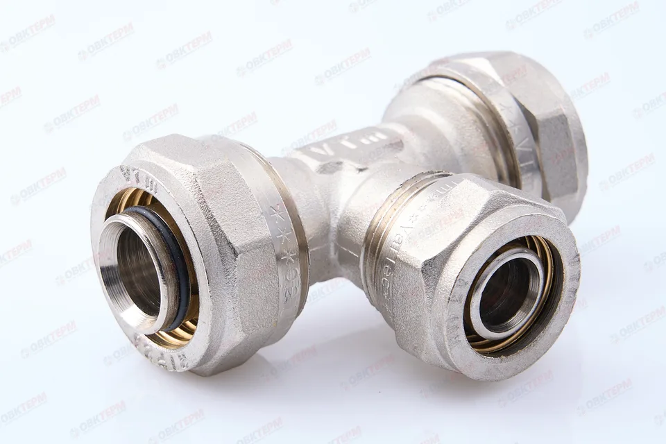 Тройник  обжимной  Valtec 26*20*26          (5уп/30ящ)