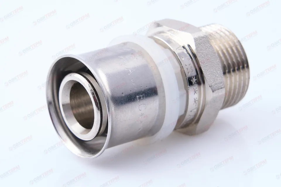 Соединитель  пресс с переходом на нар. р Valtec 26*  3/4"     (5уп/80ящ)