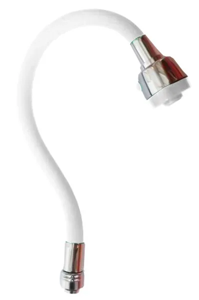 Излив силиконовый ZERIX SPS-01 WHITE под гайку (50 шт/ящ)