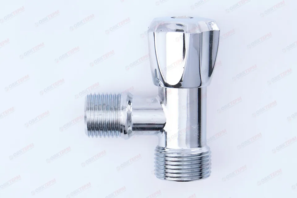 Кран для подкл. с/т приборов        VALTEC   1/2" - 3/4"  вентильный (ручка вверх) (90ящ)