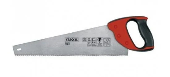 Пила по дереву YATO  450 мм (шаг 7 TPI) двухкомпонентная рукоятка