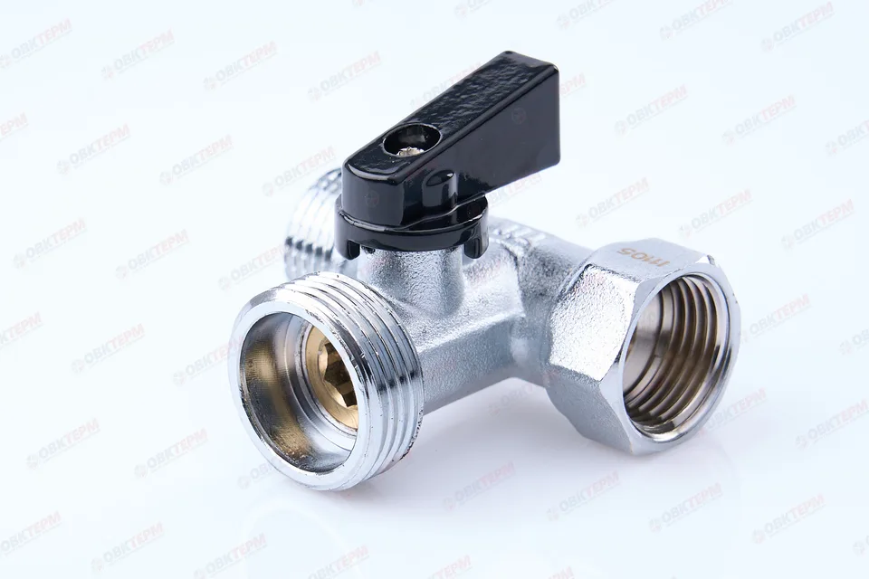 Кран  проходной для стир.машины   TIM   1/2" - 3/4" - 1/2"   (1шт/60ящ)