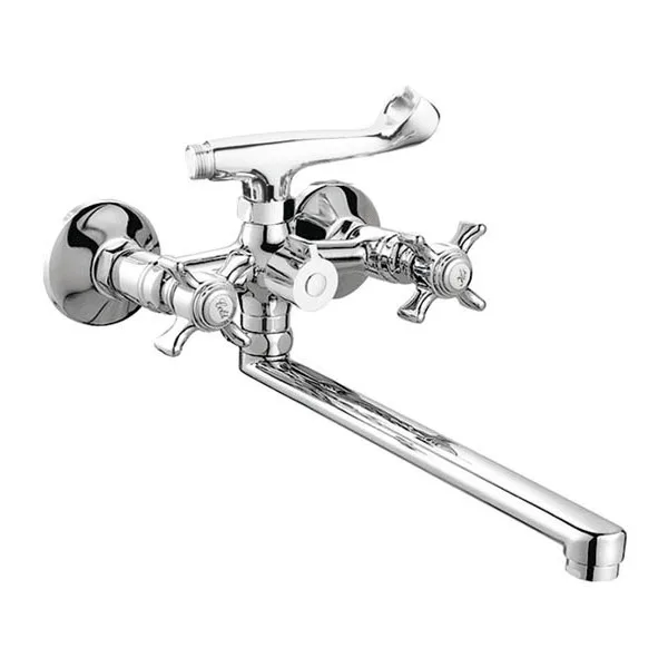 Смеситель д/ванны буксовый MIXXUS ZEUS 140 EURO хром (10шт/ящ)