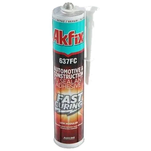 Герметик AKFIX 637FC ПУ быстросохнущий серый. 310мл (12шт)