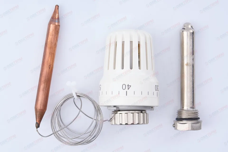 Термоголовка Valtec с погружным датчиком (диап. рег.20-70С 2м)