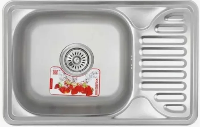 ZERIX мойка Z6642-08-180E (SATIN) ВРЕЗНАЯ /сифон (10шт/ящ)