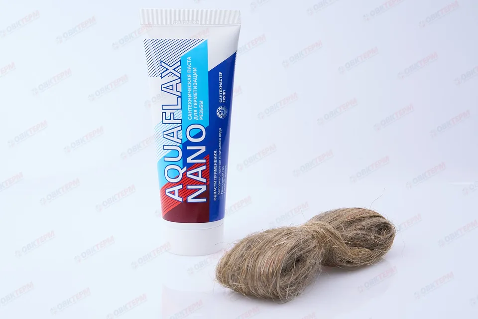 Паста сантехническая Aquaflax nano, 270 г. + 40 г.лён