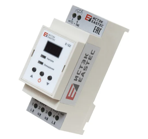 Терморегулятор EASTEC Е-32 DIN (На DIN рейку, 3,5 кВт)