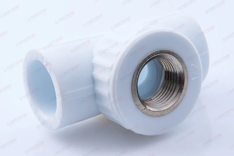 Тройник с МРВ  25 * 1/2"      (VALFEX)  белый  (60/15)