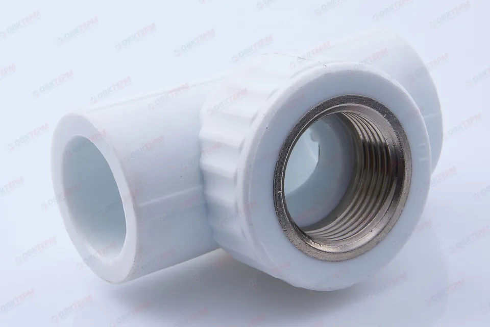 Тройник с МРВ  25 * 3/4"      (VALFEX)  белый  (45/15)