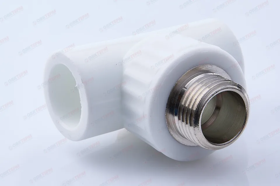 Тройник с МРН  20 * 1/2"      (VALFEX)  белый  (100/25)