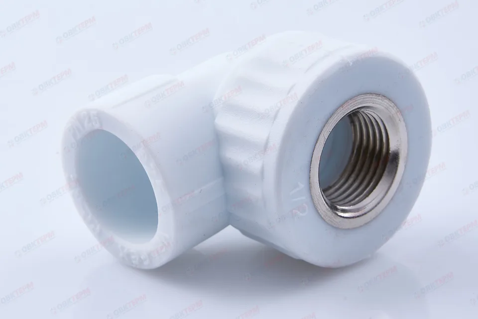 Угол с МРВ  25 * 1/2"      (VALFEX)  белый  (90/15)