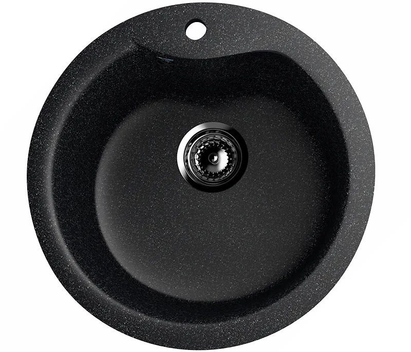 Мойка круглая Ulgran U - 102 - 308 (черный) 480мм