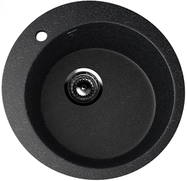 Мойка круглая Ulgran U - 405 - 308 (черный) 495мм