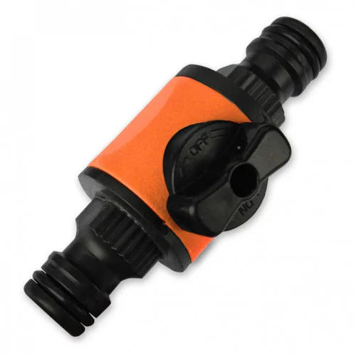 Двухсторонний коннектор с запорным краном 1021 Aquapulse/HORKE PL-1266 (10шт/150)