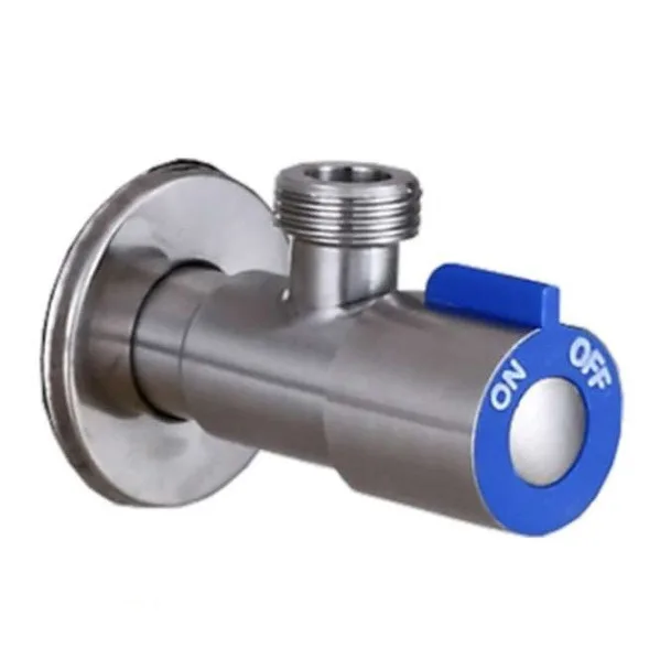ZERIX LR70507/08C Кран для подкл. сантехприб. НЕРЖ (синий) 1/2"*1/2" (100 шт/ящ)